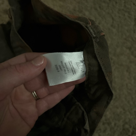 Green Tie Dye Bleached Cargo Pants Size XXS - Picture 5 of 5